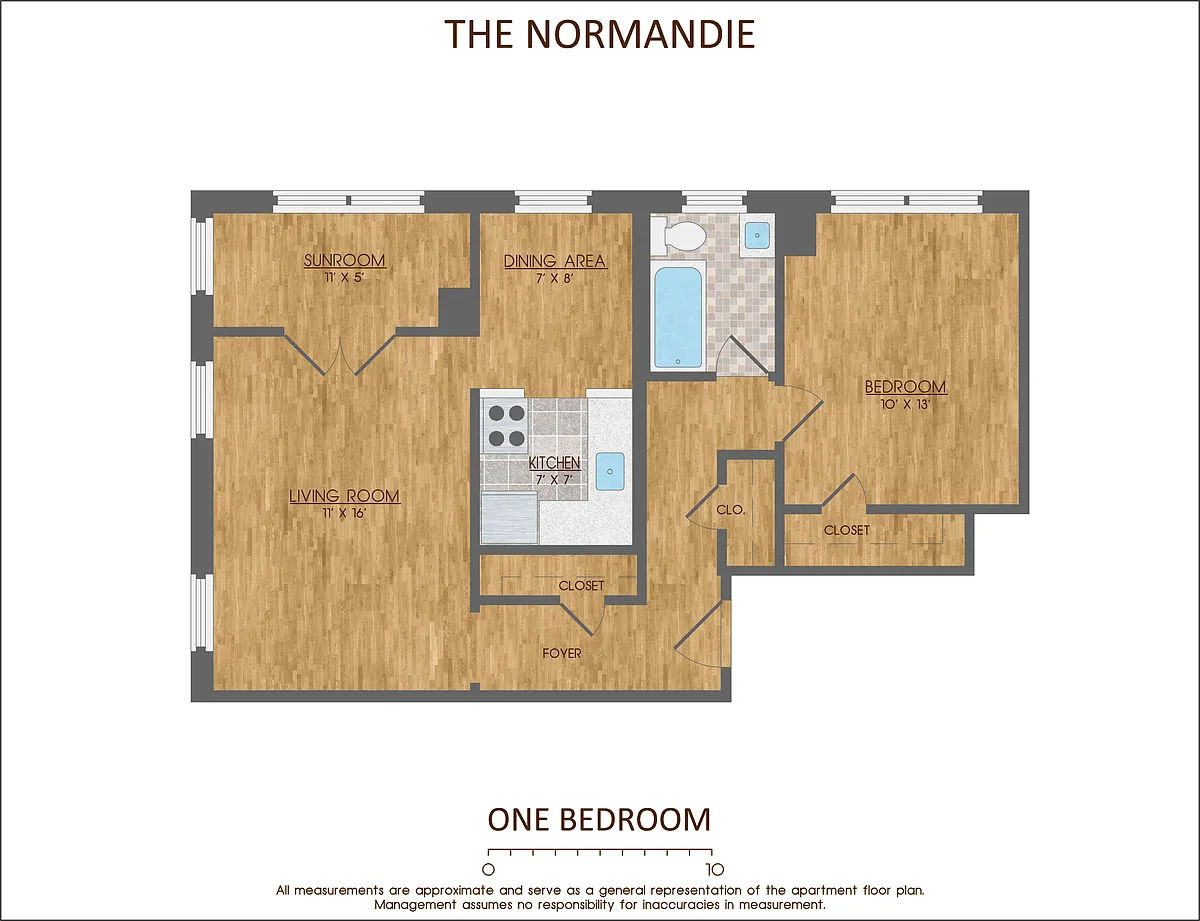 Floor plan One Bedroom Medium