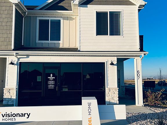 Exterior of identical townhome 
(photo of model home)