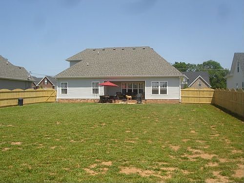 Backyard where our son loves to play!