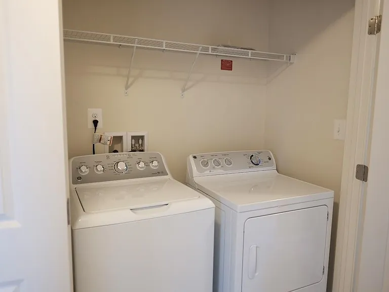 Washer-Dryer on top floor