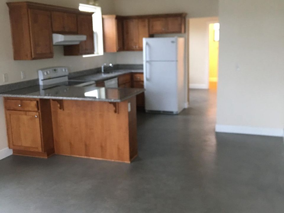 View from living room looking into kitchen