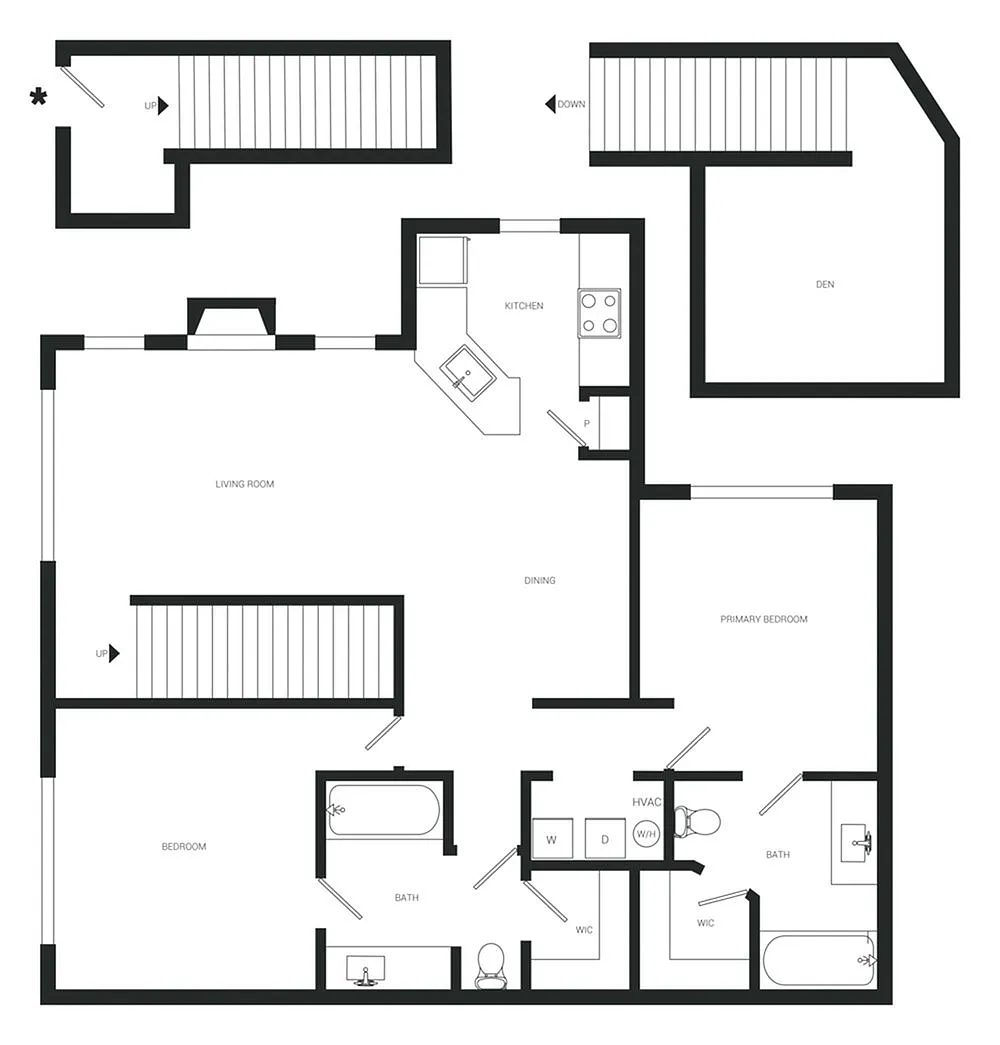 Floor plan B2 Renovated