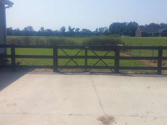 Fenced in back yard.  