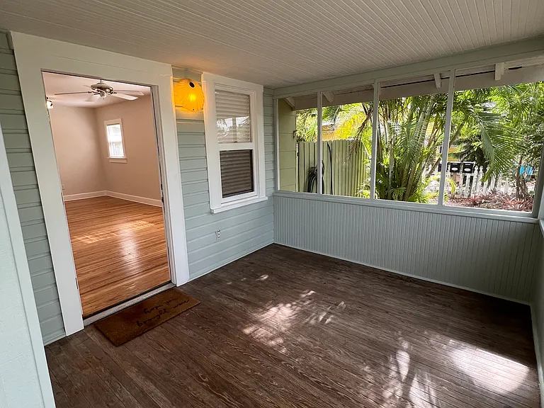 front door entrance from porch
