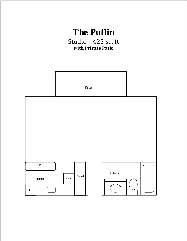 Floor plan Studio