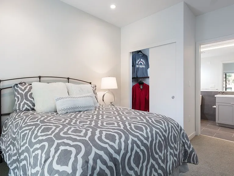 Signature Collection bedroom with hard surface flooring