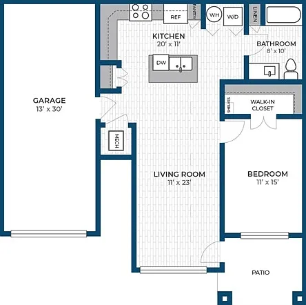 Floor Plan 1C | Seasons at Grafton | Apartments in Grafton, WI Floor Plan 1C | Seasons at Grafton | Apartments in Grafton, WI