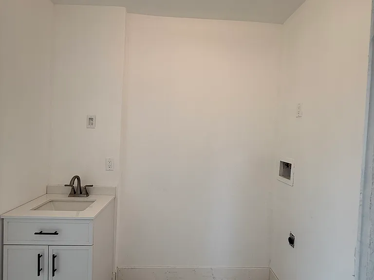 Laundry Hook-Up in Bathroom