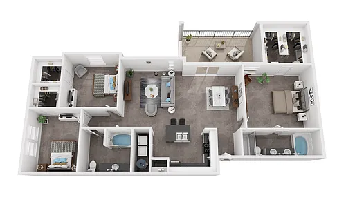Floor plan C1 - Lantana