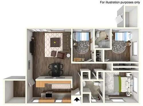 Floor plan JNCO 3 Bedroom