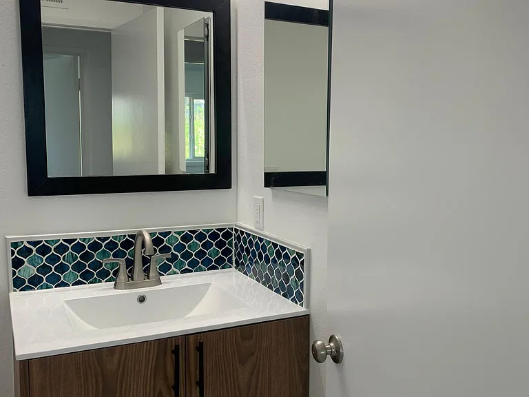 Hallway bathroom