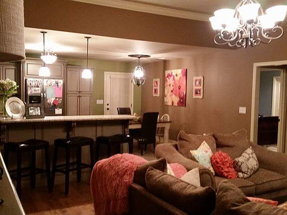 Living room and kitchen view