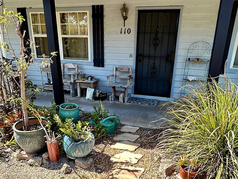 Front door of the Garden House.