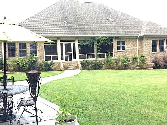 Back yard with patio