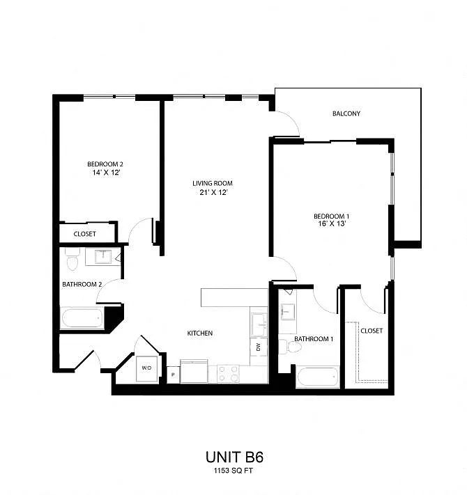 Floor plan B6