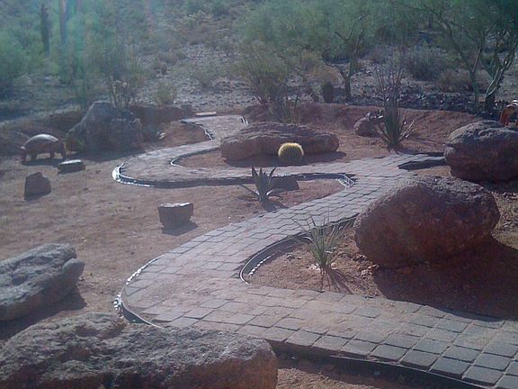 Rear Pathway up the Mountain
