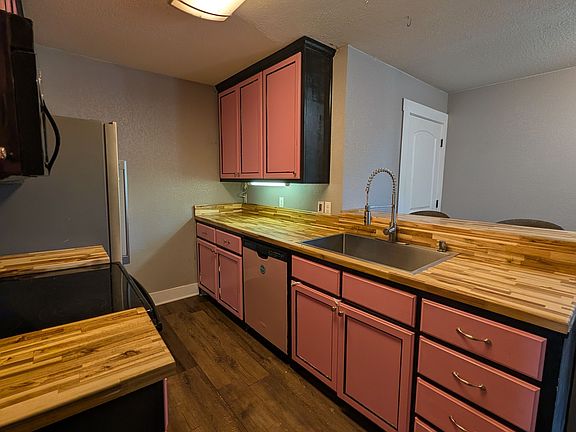 Freshly painted cupboards