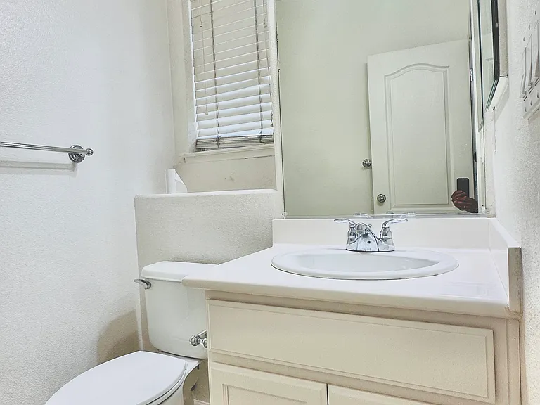 Full bathroom attached to the guest bedroom