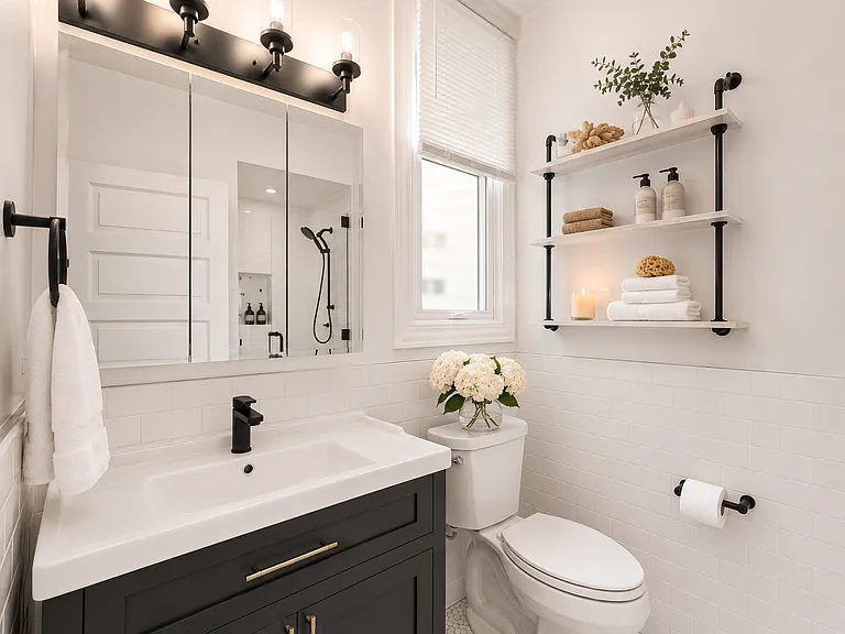 Bathroom #2: Beautifully updated bathroom with timeless finishes