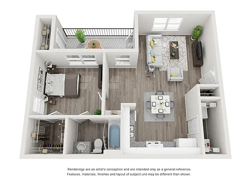 Floor plan 1 Bedroom