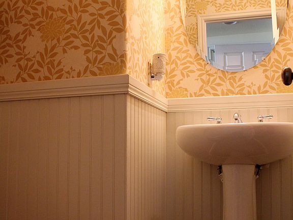 Powder room on main.