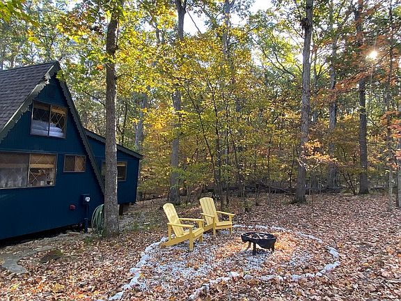 One of two firepit areas