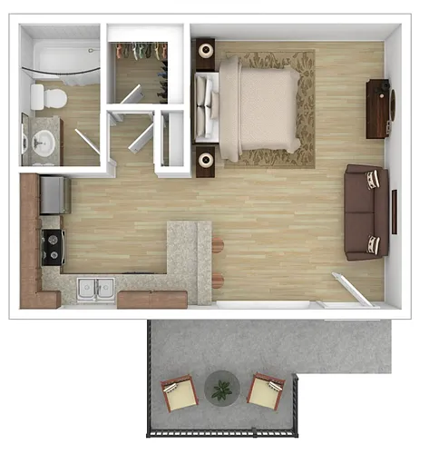 Floor plan Studio