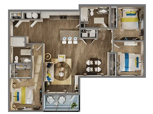 Floor plan 3 Bedroom