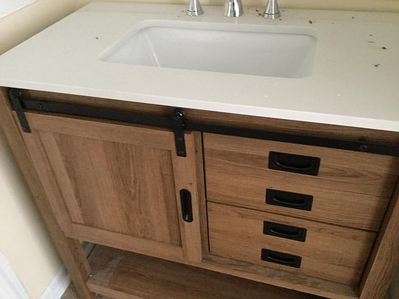New Vanity in one Bathroom of 4 BR Unit