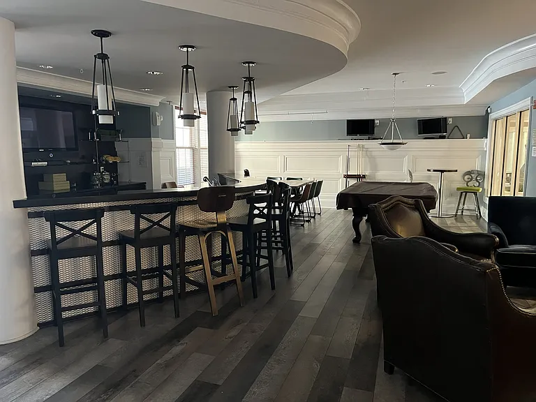 Pub area with pool table