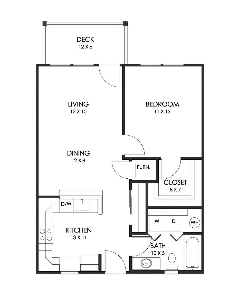 Floor plan 1 Bedroom