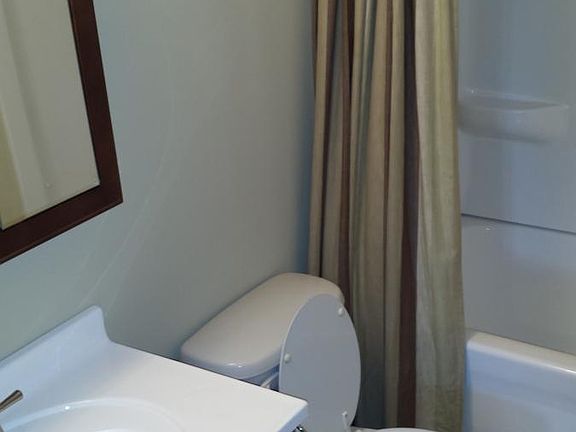 Entire new bathroom, tub, vanity, fixtures and floor