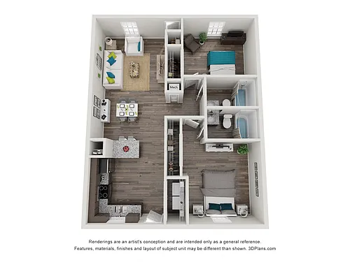 Floor plan 2 Bedroom