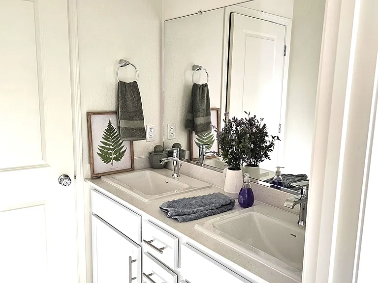 Bathroom photo from Model home, actual bathroom will be decorated in similar fashion