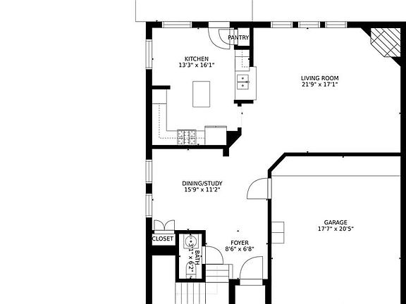 Example floor plan - First floor