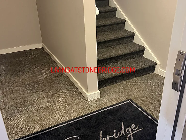 Back stair entrance into garage
