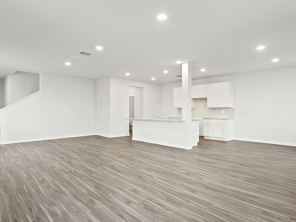 Family Room to Dining and Kitchen