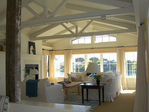Living Room overlooking the Stinson Lagoon
