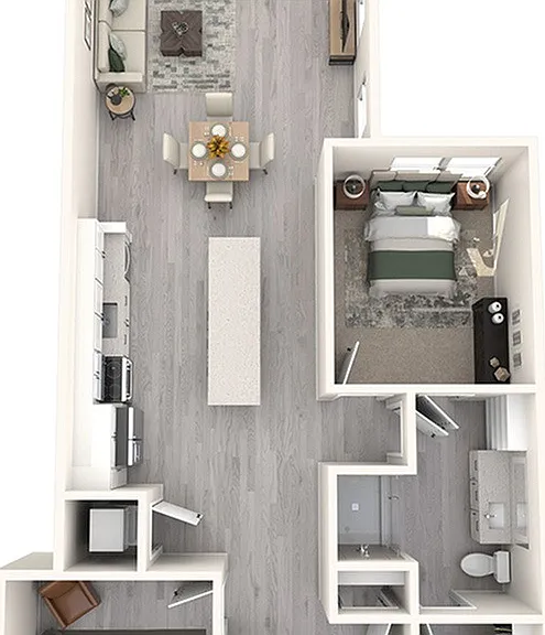 1 Bedroom, 1 Bath 1 Bedroom, 1 Bath