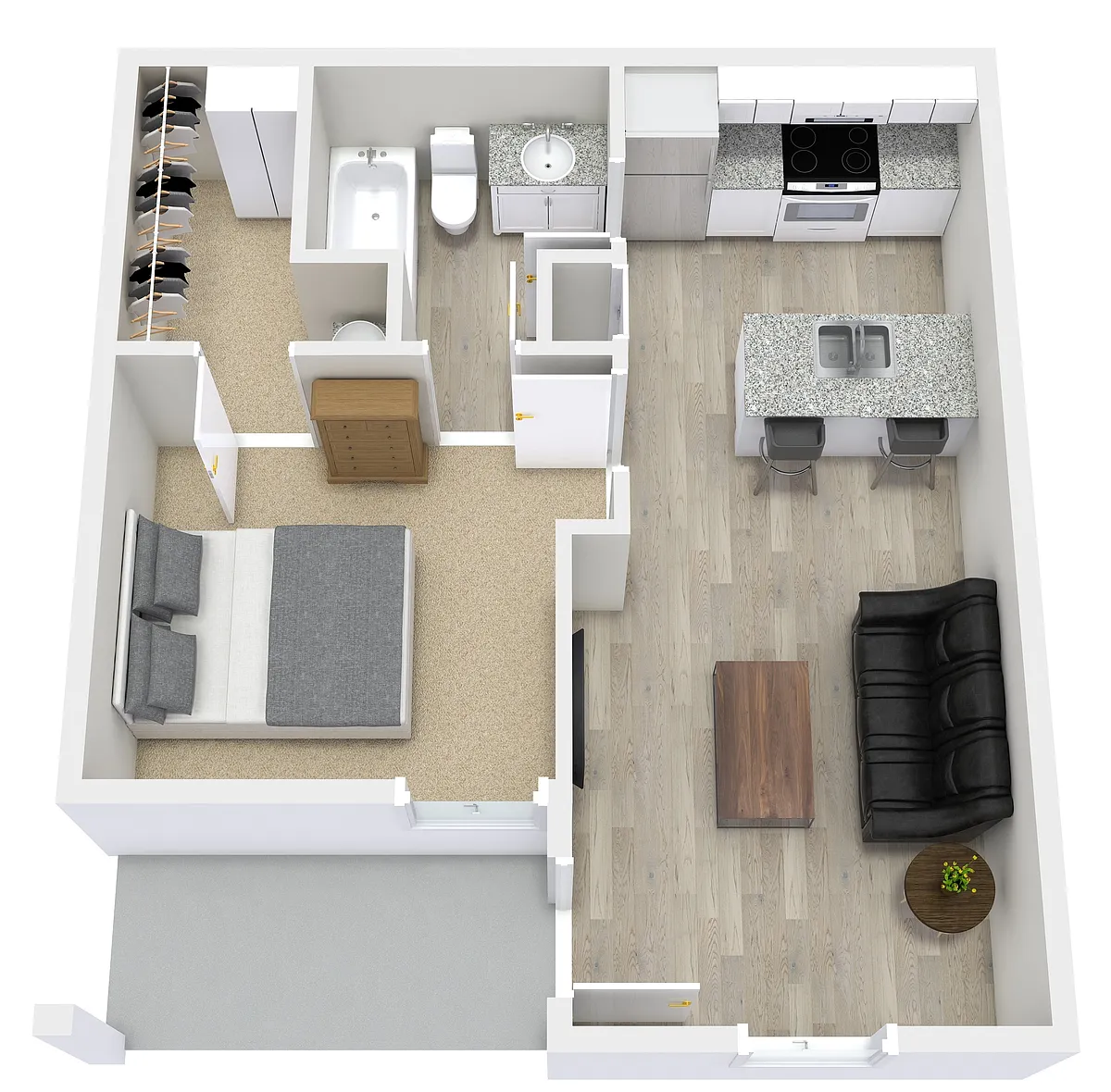 Floor plan Furnished Abby Supreme