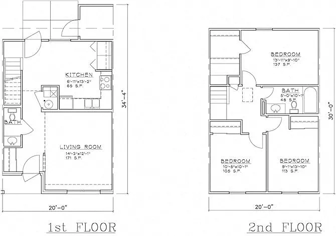 Floor plan 3 Bedroom Unit