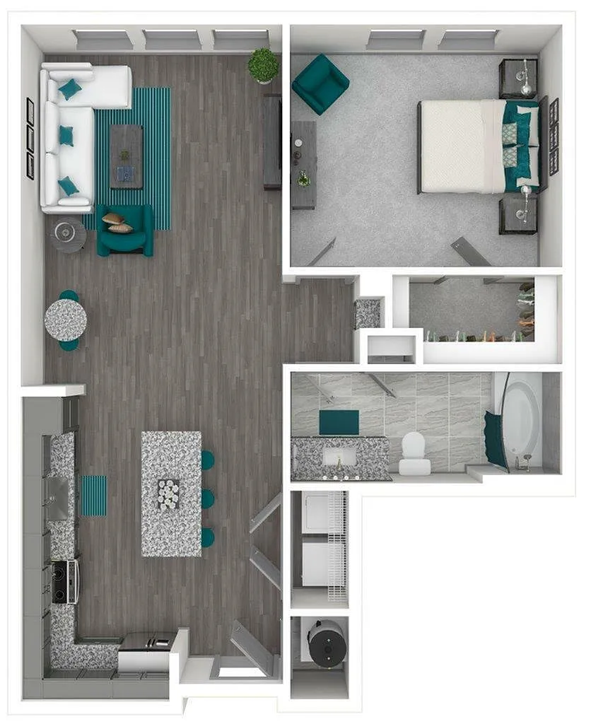Floor plan A4.1-The Sketcher | 785 SF