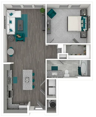 Floor plan A4.1-The Sketcher | 785 SF