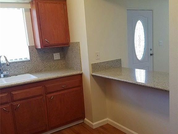 kitchen area new granite coutner tops