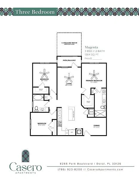 Floor plan C1-Magenta