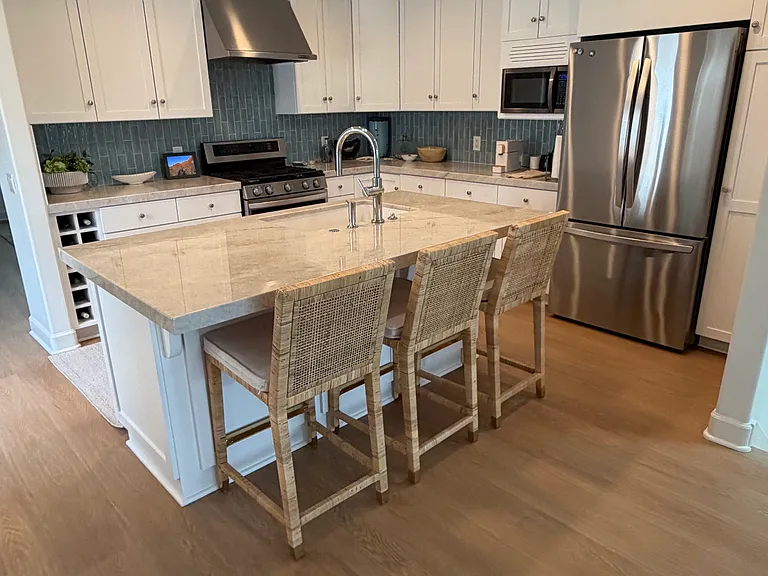 You will love the new flooring! Beachy coastal chic!