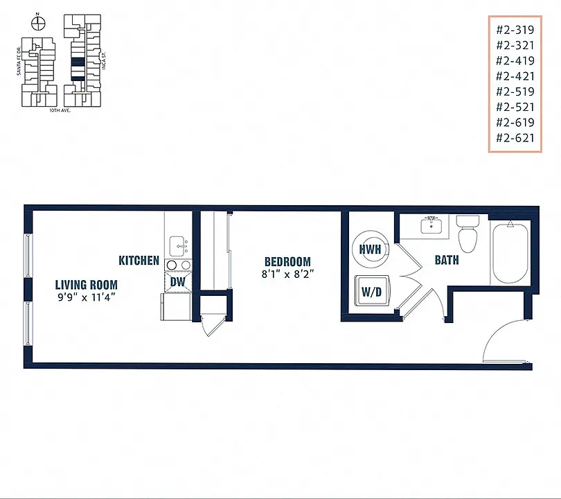 Floor plan Quin Studio S1