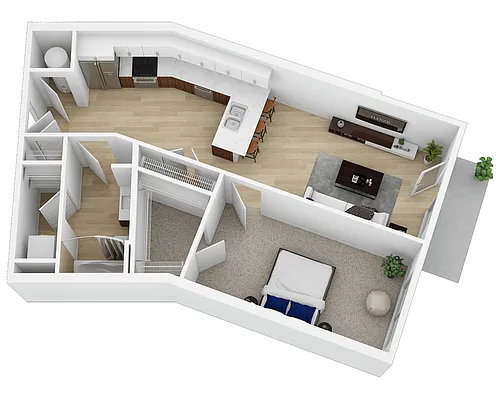 Floor plan The Oxbow I