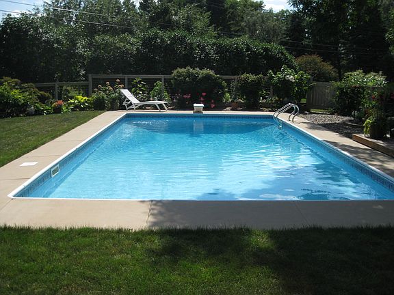 Spacious in-ground pool.