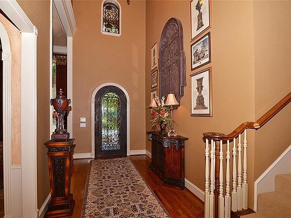 Grand entry through iron door.